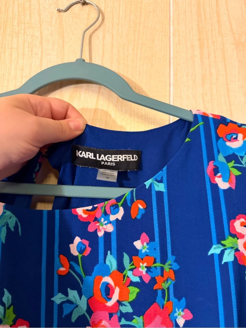 Karl Lagerfeld vibrant floral